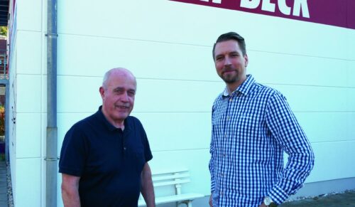 Uli Beck und Ingo Hänel im Interview mit schuhkurier. (Foto: Redaktion)