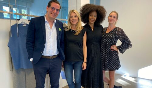 Dr. Dominik Benner, Vanessa Kaiser, Felicia Nwaneri, Carolin Anzinger (Foto: Schuhe24)