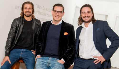 v.l.n.r.: Janek Andre, Dr. Dominik Benner, Benedikt Ruf (Foto:  Gindumac)