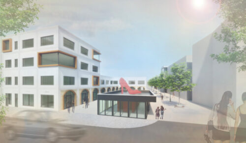Die Schuhstadt in Pirmasens wird gebaut. (Grafik: Schuhstadt Projektgesellschaft)