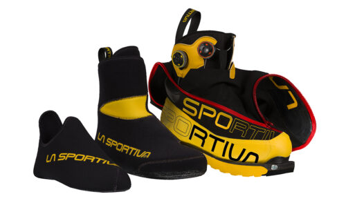 Der Olympus Mons Cube by La Sportiva mit der Vibram Litebase-Technologie. (Foto: Vibram)