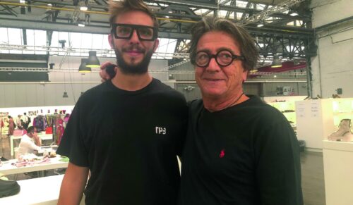 (v.l.) Paco Pfyffer und Renato Curzi auf der Shoes in Düsseldorf (Foto: Redaktion)