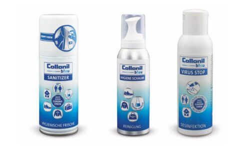 Collonil präsentiert drei neue Mittel zur Desinfektion. (Foto: Collonil)
