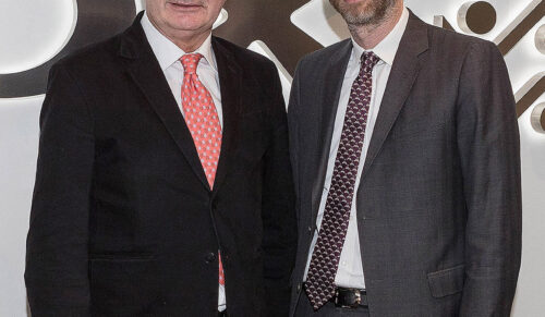 Geox-Gründer Mario M. Polegato mit CEO Matteo Mascazzini (Foto: Geox)