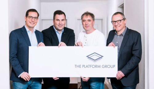 Dr. Dominik Benner, Christian Lange, Jürgen Hanke, Joachim Frost (v.l.n.r.) (Foto: The Platform Group)