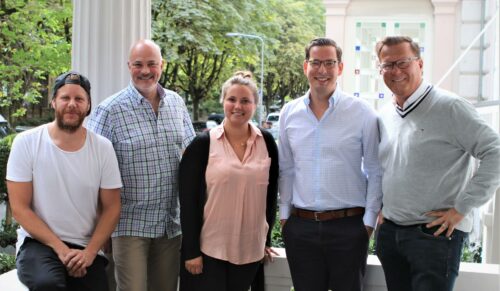 Sascha Coldewey, Thomas Müller, Marlene Möckel, Dominik Benner, Thomas Kronefeld (v.l.) (Foto: Schuhe24)