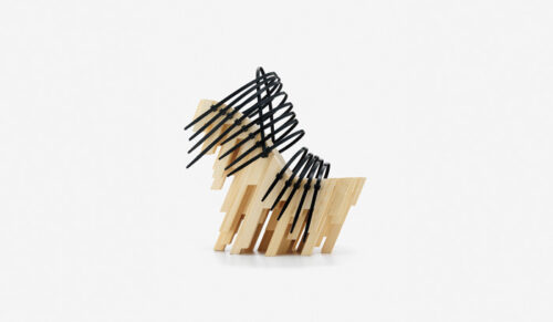 Winde Rienstra. “Bamboo Heel,” 2012. Bamboo, glue, plastic cable ties. Courtesy of Winde Rienstra. Photo: Jay Zukerkorn