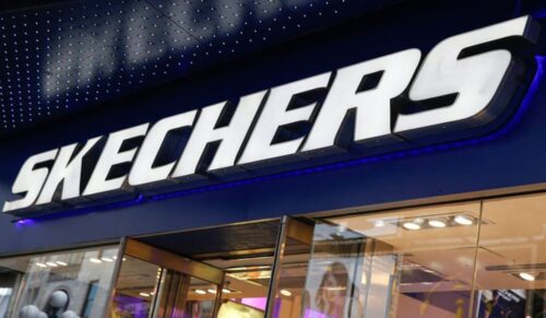 The outside of a Skechers shoe store is seen at Times Square in New York May 2, 2014. Sport shoes maker Skechers USA Inc said on Friday it will explore buying a stake in the Los Angeles Clippers basketball team, whose owner is at the center of a storm over alleged racist remarks. Skechers said it was consulting with its advisers about leading an investment group to acquire an interest in the team. REUTERS/Shannon Stapleton  (UNITED STATES - Tags: BUSINESS SPORT BASKETBALL) ORG XMIT: SHN602