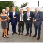 Linda Öder, Michael Brumme, Thorsten Hermelink, Heinrich Traude, Christian Moritz und Martin Hübner - schuhkurier AWARD 2014 im K21 in Düsseldorf