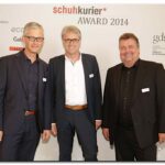 Ulrich Focke, Andreas Schaller und Ulrich Becker-Steinberger - schuhkurier AWARD 2014 im K21 in Düsseldorf