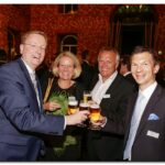 Thomas Schmies, Patricia Gradias, Uwe Gradias und Matthias Reichwald - schuhkurier AWARD 2014 im K21 in Düsseldorf