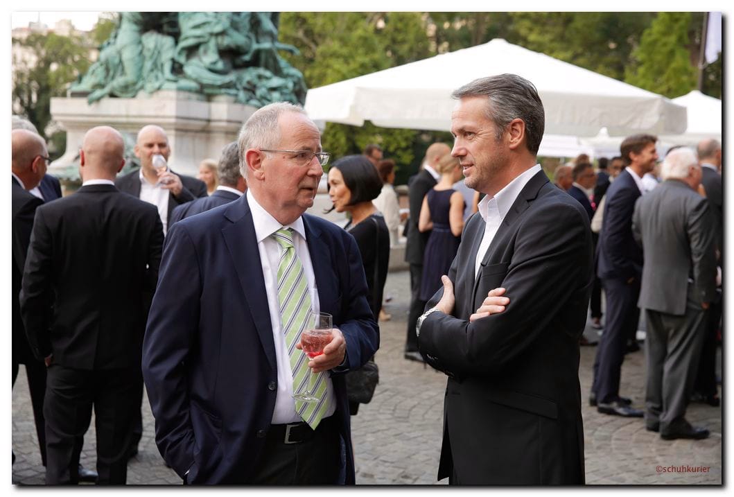 Rudolf Huber und Ralf Meurer - schuhkurier AWARD 2014 im K21 in Düsseldorf