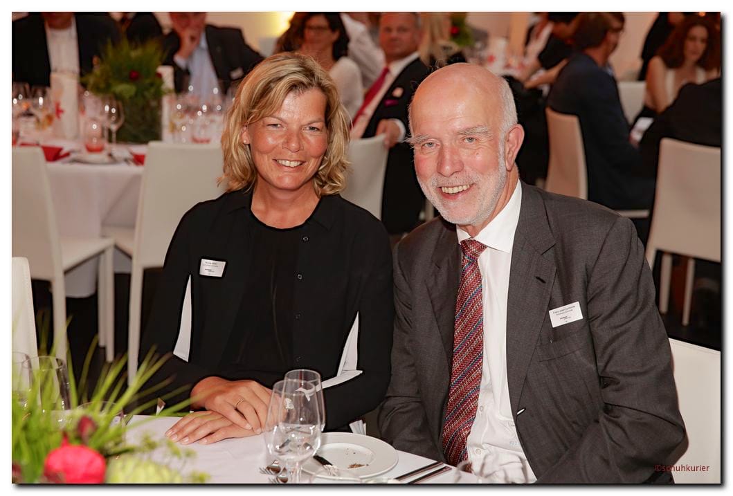 Nicole Möller und Franz Josef Zumnorde - schuhkurier AWARD 2014 im K21 in Düsseldorf