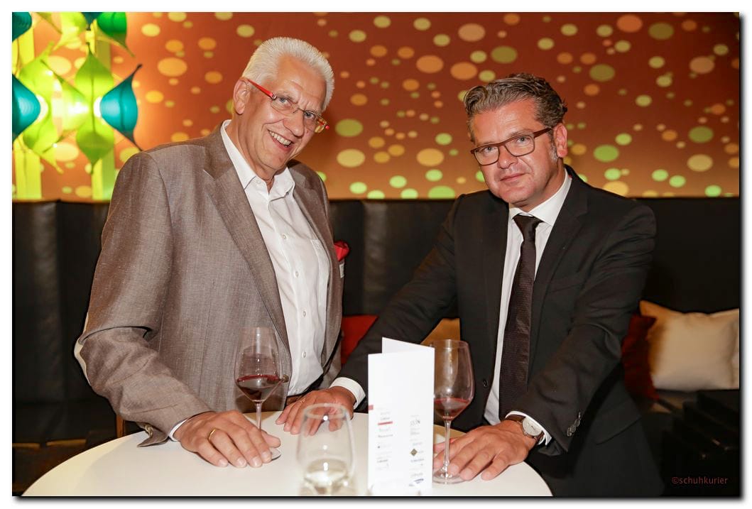 Jürgen Langensiepen und Kai Moewes - schuhkurier AWARD 2014 im K21 in Düsseldorf