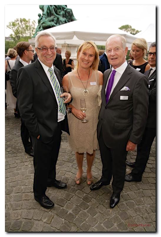 Joseph Lorenz, Gerlinde Lorenz und Horst Wortmann - schuhkurier AWARD 2014 im K21 in Düsseldorf