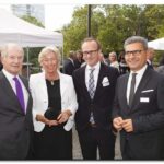 Horst Wortmann, Marlies Wortmann, Jens Beining und Dott. Giovanni Lacatena - schuhkurier AWARD 2014 im K21 in Düsseldorf