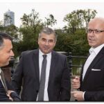Heinrich Traude, Fritz Sutor und Günther Althaus - schuhkurier AWARD 2014 im K21 in Düsseldorf