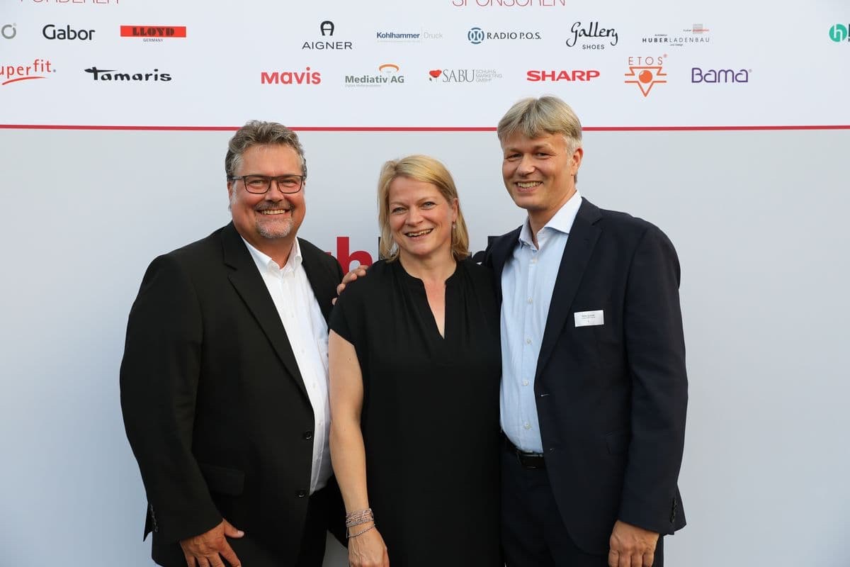 schuhkurier AWARD 2017 - Ulrich Becker-Steinberger, Kristin Käpplinger und Heiko Grünler