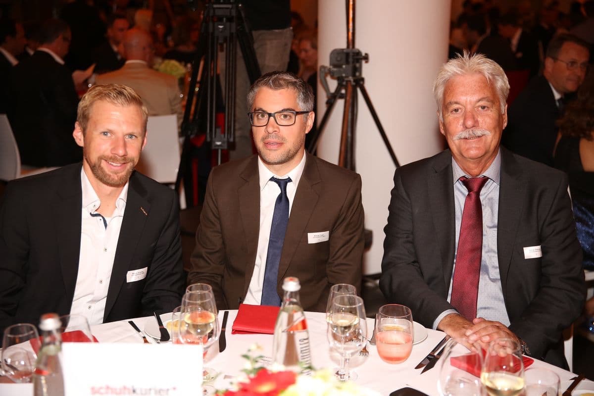 schuhkurier AWARD 2017 - Markus Strefling, Michael Frank und Werner Riethmann