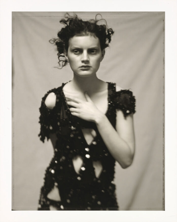 Paolo Roversi, Guinevere in Black Dress by Yohji Yamamoto, Paris,1996, © Paolo Roversi