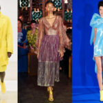 Eine DER Trend-Farben des Sommers: Gelb! (v.l.n.r.): Jasper Conran, Peter Pilotto, Halpern (Fotos: IMAXtree.com) 