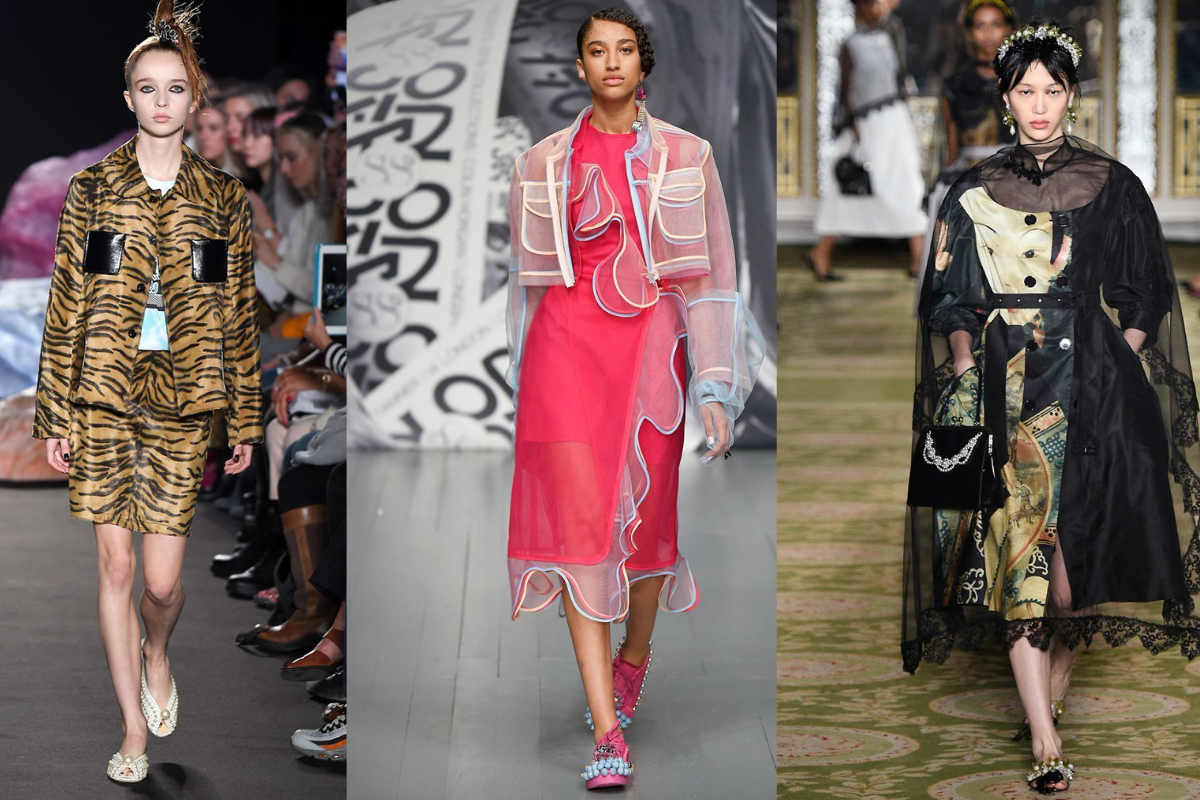 Übergroße, gerne auch bunt gefärbte Perlen setzen Pumps und Loafer in Szene (v.l.n.r.): Ashley Williams, On I Off, Simone Rocha (Fotos: IMAXtree.com) 