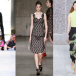 Spitze Leisten sind wieder da (v.l.n.r.): Burberry, Christopher Kane, Rejina Pyo (Fotos: IMAXtree.com)
