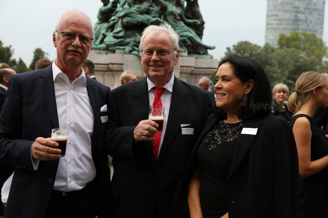 Hans Leinweber, Peter Schreck und Maria Carvalho Leinweber