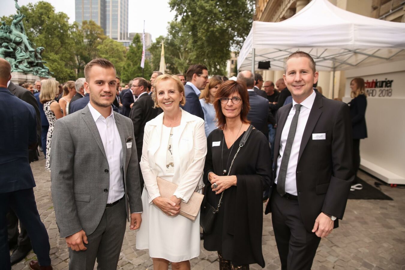 Lukas Friedrich, Marga Indra-Heide, Marion Freund und Johannes Huber