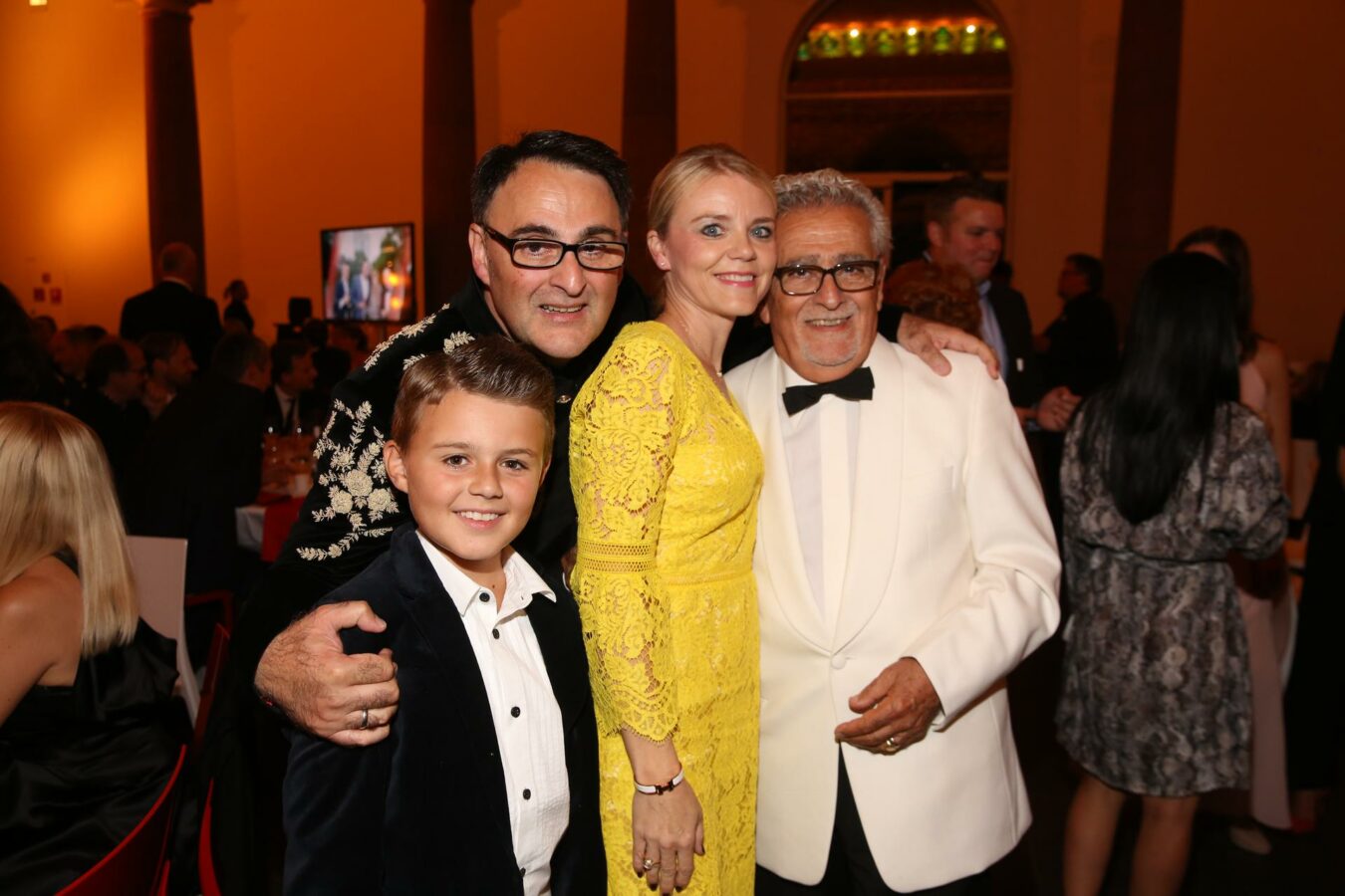 Noah, Karim, Nina und Rajab Choukair