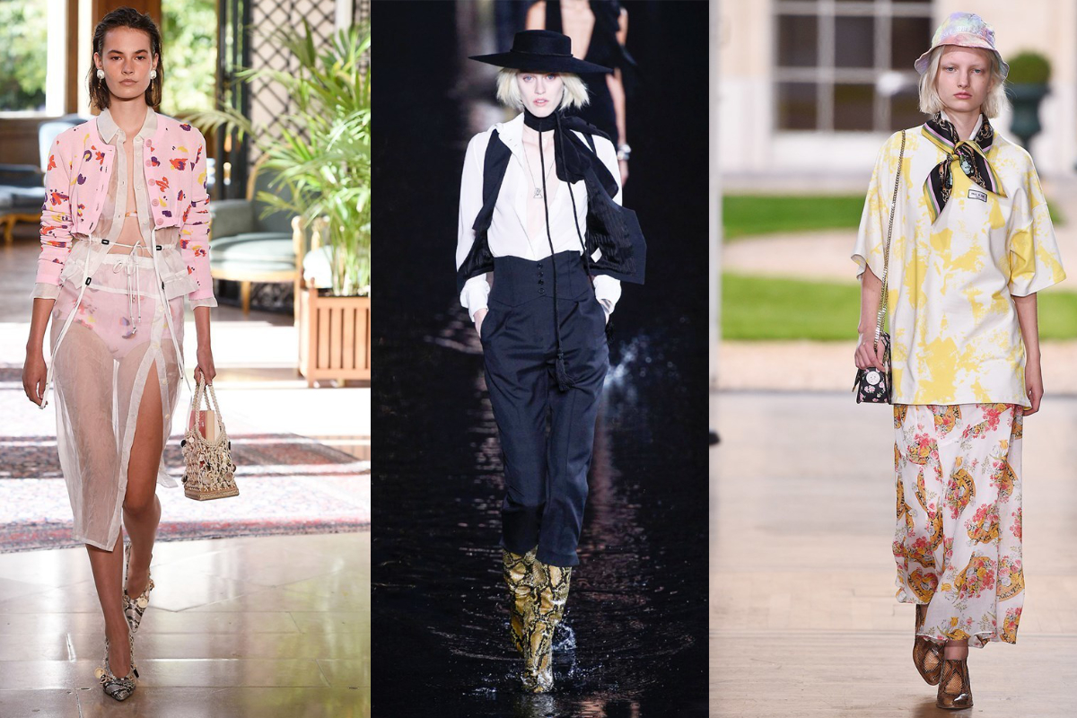 Animal-Prints erleben ein Comeback bei Pumps und Stiefeletten (v.l.n.r.): Altazarra, Saint Laurent, Paul & Joe (Fotos: © IMAXtree.com)