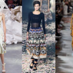 Samt- und Stoffbänder zieren im Sommer nicht nur Sandalen und Ballerinas, sondern auch die Taille (v.l.n.r.): Vivienne Westwood, Christian Dior, Uma Wang (Fotos: © IMAXtree.com)