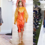 Ein Mega-Trend in Paris: Gladiatoren-Sandalen mit derben Schnallen oder über Kreuz geführten Riemen (v.l.n.r.): Chloé, Poiret, Jacquemus  (Fotos: © IMAXtree.com).