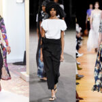 Zehentrenner lösen Pantoletten und Slides ab (v.l.n.r.): Chloé, Yohji Yamamoto, Paco Rabanne (Fotos: © IMAXtree.com).