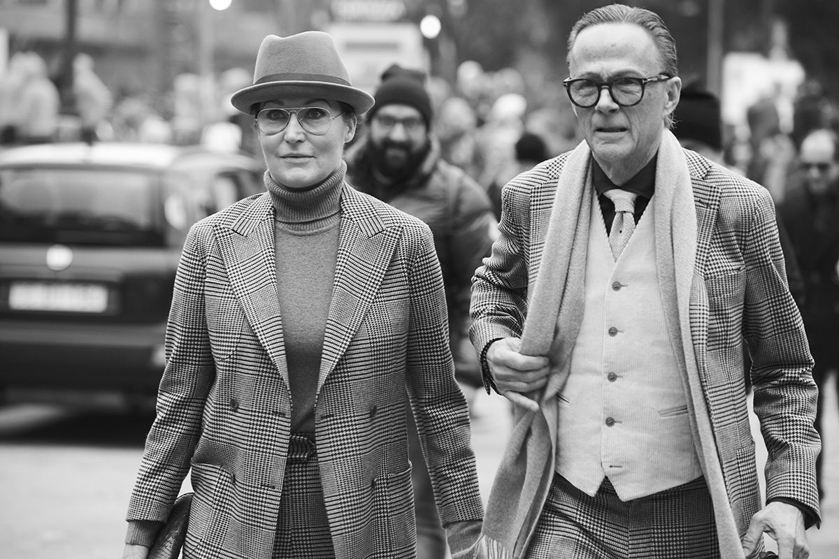 Street-Styles der Pitti Uomo in Florenz (Foto: Enrico Labriola)