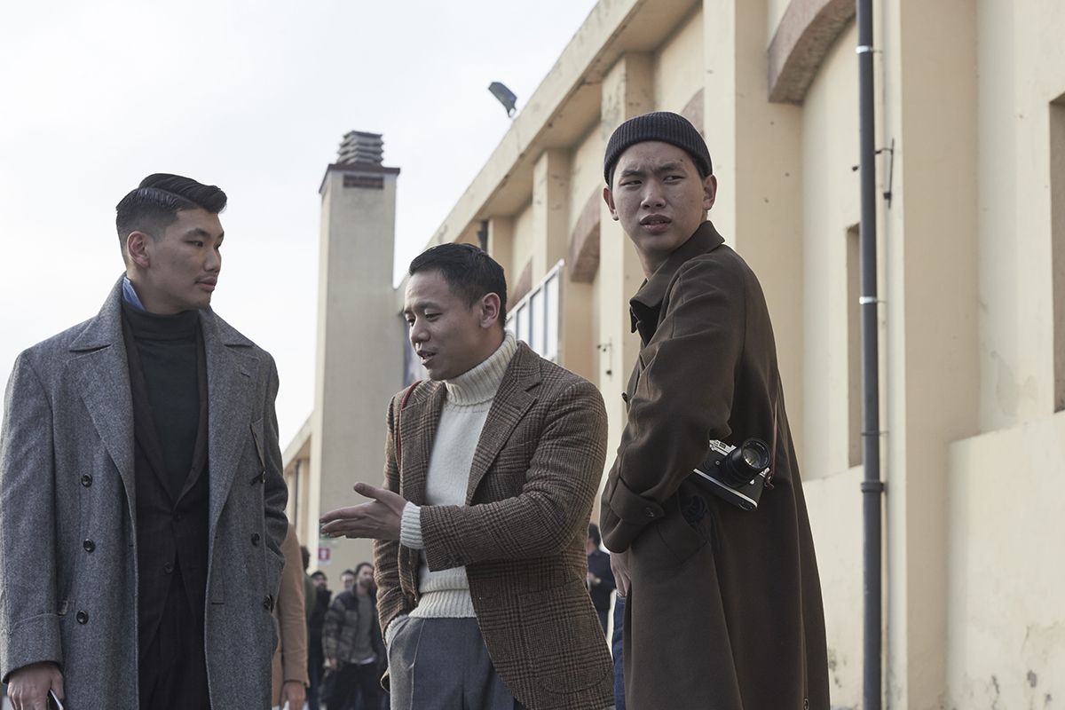 Street-Styles der Pitti Uomo in Florenz (Foto: Enrico Labriola)