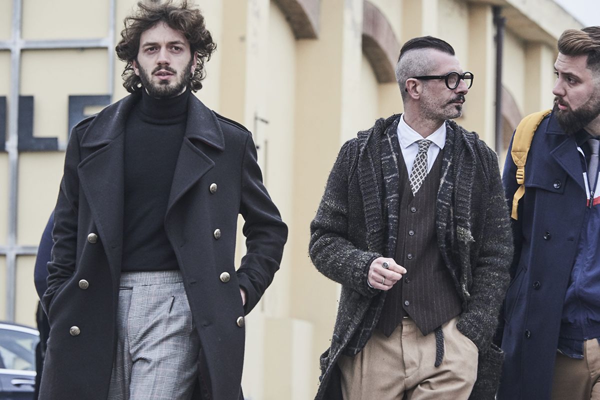 Street-Styles der Pitti Uomo in Florenz (Foto: Enrico Labriola)