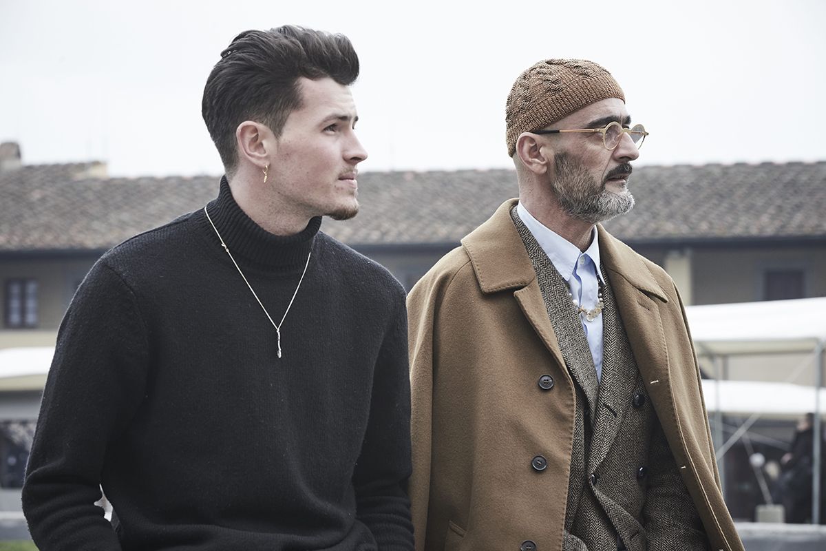 Street-Styles der Pitti Uomo in Florenz (Foto: Enrico Labriola)