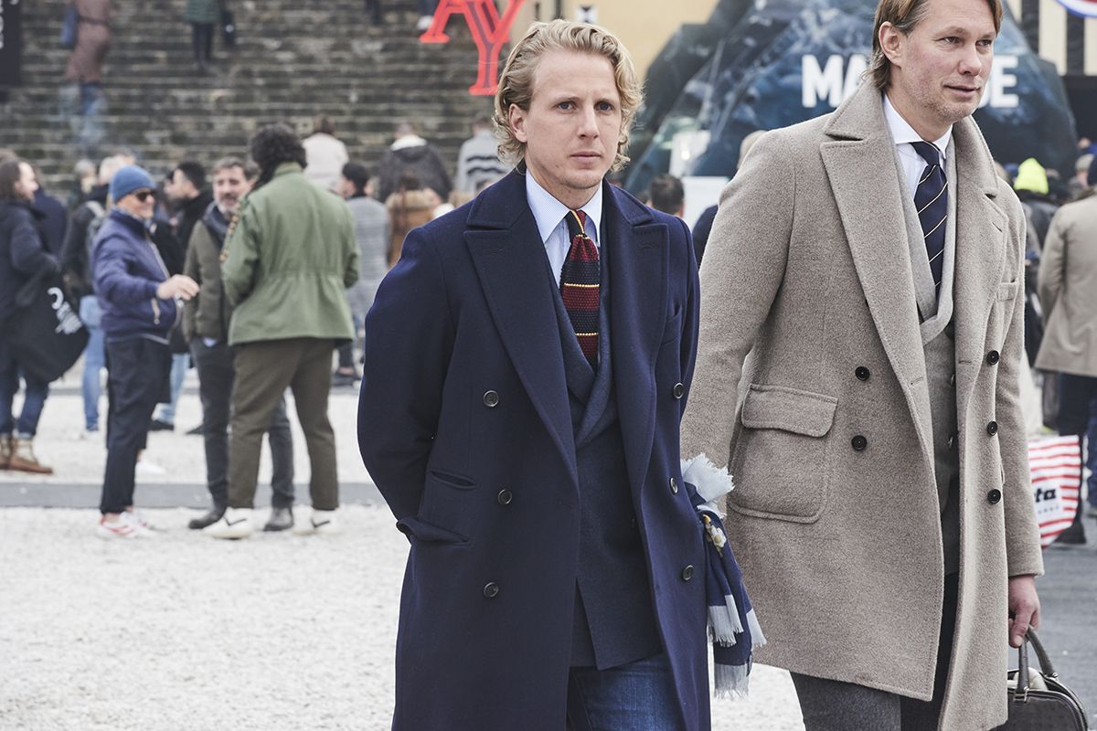 Street-Styles der Pitti Uomo in Florenz (Foto: Enrico Labriola)