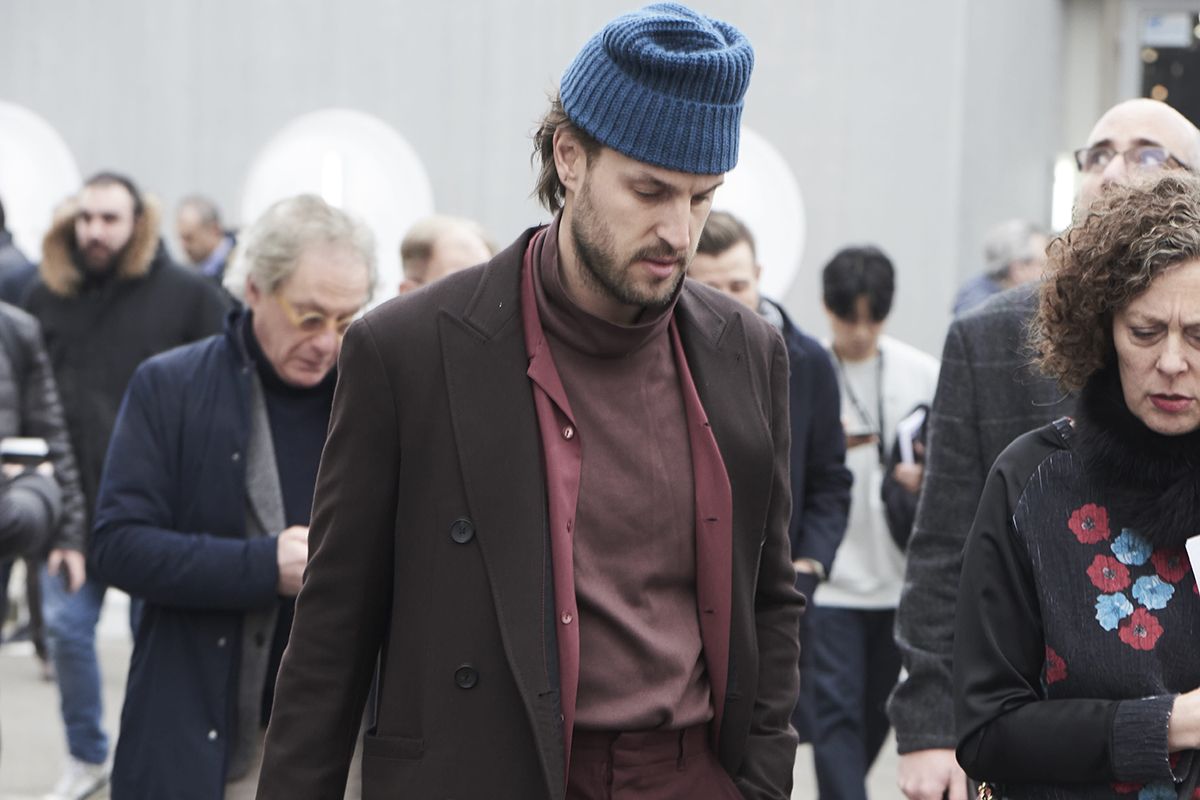 Street-Styles der Pitti Uomo in Florenz (Foto: Enrico Labriola)