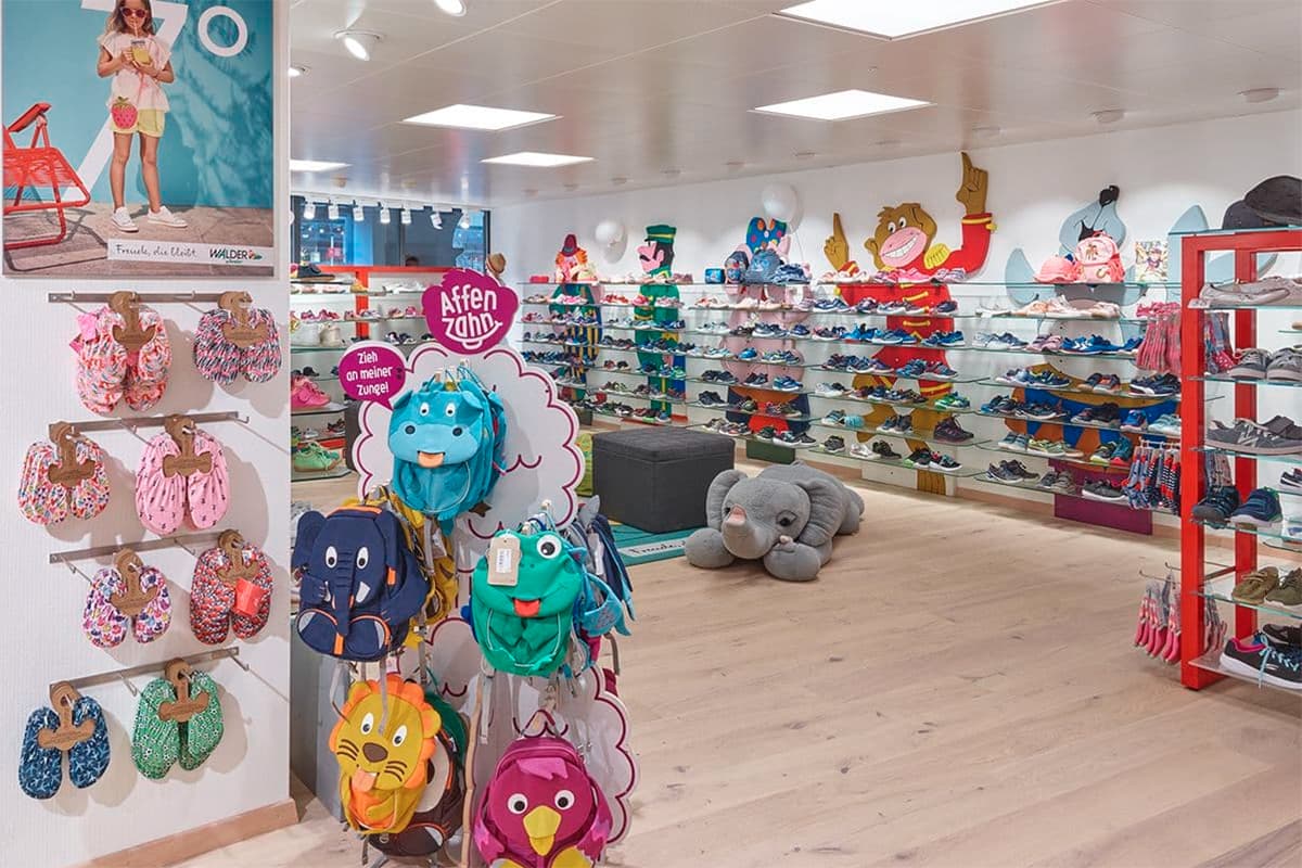 Schuhhaus Walder Schuhfiliale im Bällitz 75 in Thun (Foto: Schuhhaus Walder AG)