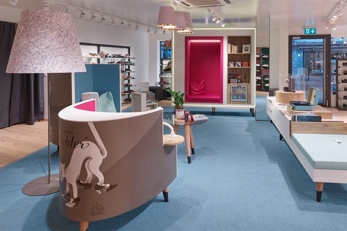 Schuhhaus Walder Schuhfiliale im Bällitz 75 in Thun (Foto: Schuhhaus Walder AG)