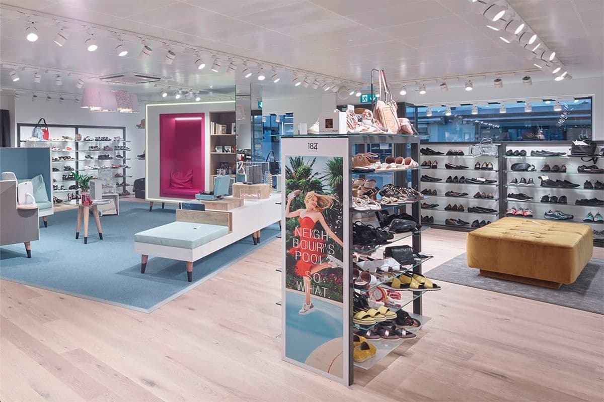 Schuhhaus Walder Schuhfiliale im Bällitz 75 in Thun (Foto: Schuhhaus Walder AG)