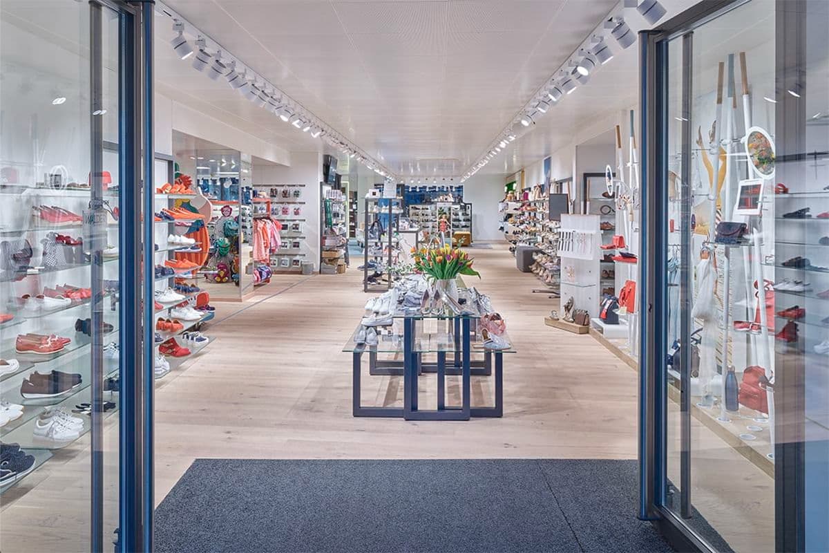Schuhhaus Walder Schuhfiliale im Bällitz 75 in Thun (Foto: Schuhhaus Walder AG)