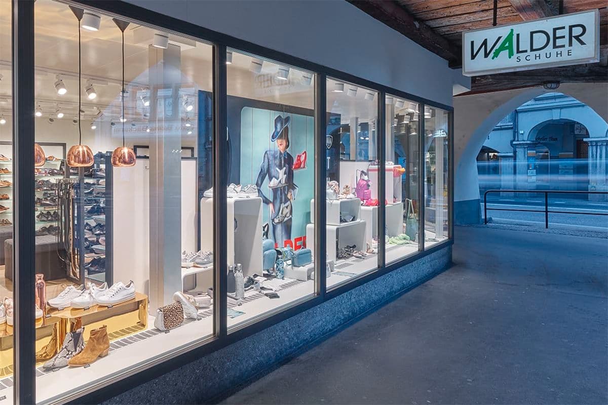 Schuhhaus Walder Schuhfiliale im Bällitz 75 in Thun (Foto: Schuhhaus Walder AG)