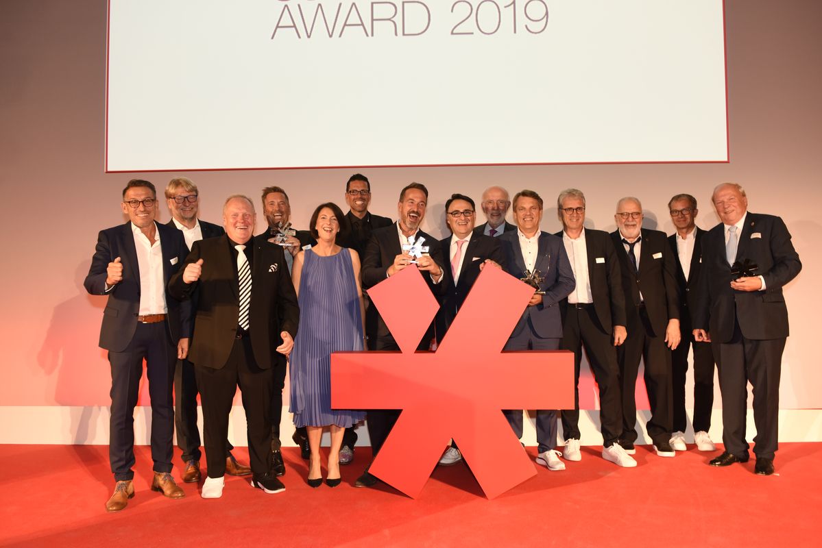 Preisträger, Laudatoren und Jury-Mitglieder des schuhkurier AWARD 2019