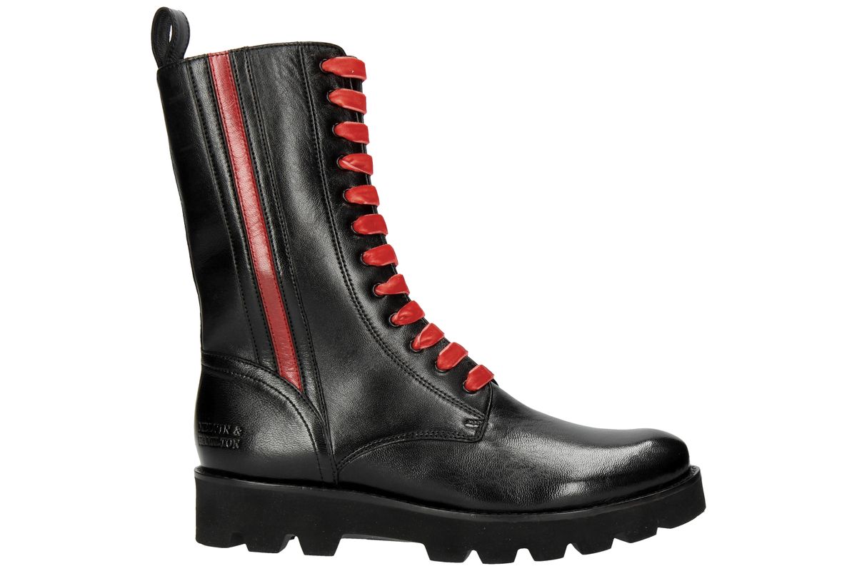 Combat Boot mit roten Highlights von Melvin & Hamilton (Foto: Melvin & Hamilton)