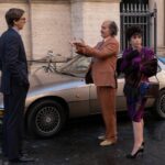 Szene aus House of Gucci von Ridley Scott mit Lady Gaga, Adam Driver und Al Pacino. (Foto: 2021 Metro-Goldwyn-Mayer Pictures Inc.)
