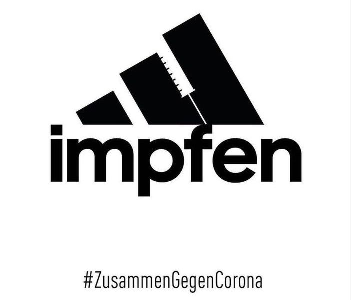 Hunderte Unternehmen und Marken haben ihre Slogans geändert und werben gemeinsam für die deutsche Impfkampagne. Dabei sind auch viele Firmen aus der Schuh- und Modebranche. (Foto: Screenshot)