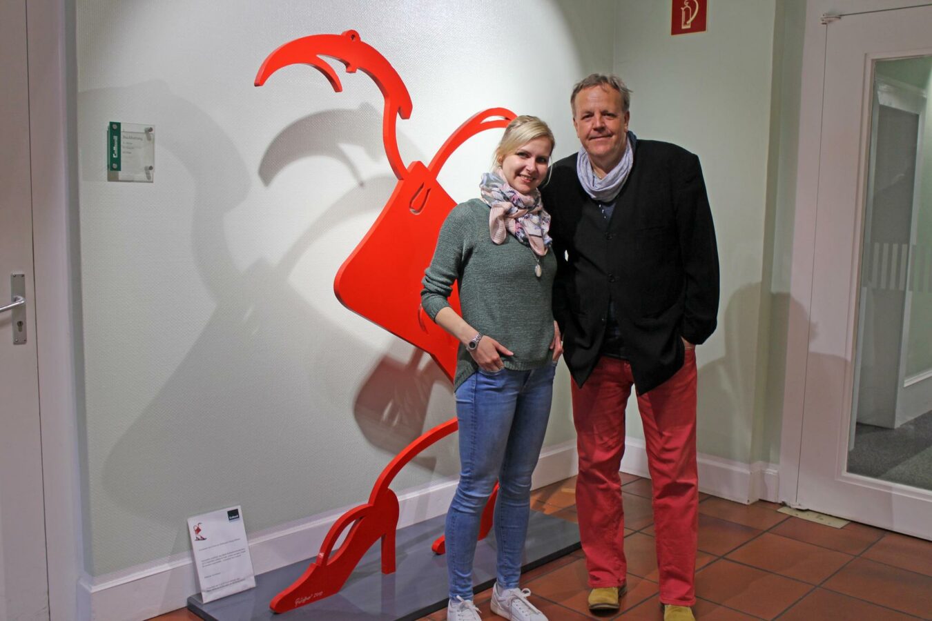 Christiana Becker mit dem Collonil-Vetriebsleiter für Deutschland, Lutz Kemsies (Foto: Collonil)